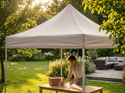 Gazebo roof cover 3x3m latte, outdoor use