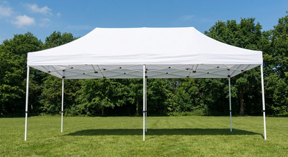 White pop-up gazebo with aluminium frame for outdoor events