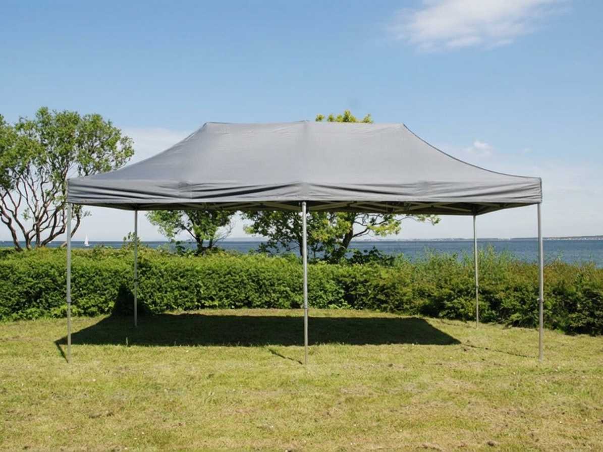 Pop up gazebo 4x8m grey with aluminium frame, perfect for outdoor events - product detail