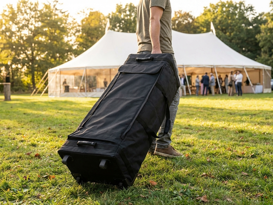 Carry Bag with Wheels in Black for Flextents - product detail