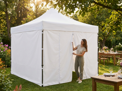 White Heavy Duty PVC Sidewall Kit for Gazebo 3x3m - view 3