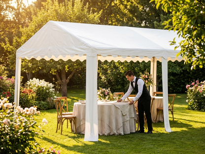 White PVC Marquee Roof Cover 3x6m for Event Shelter - view 3