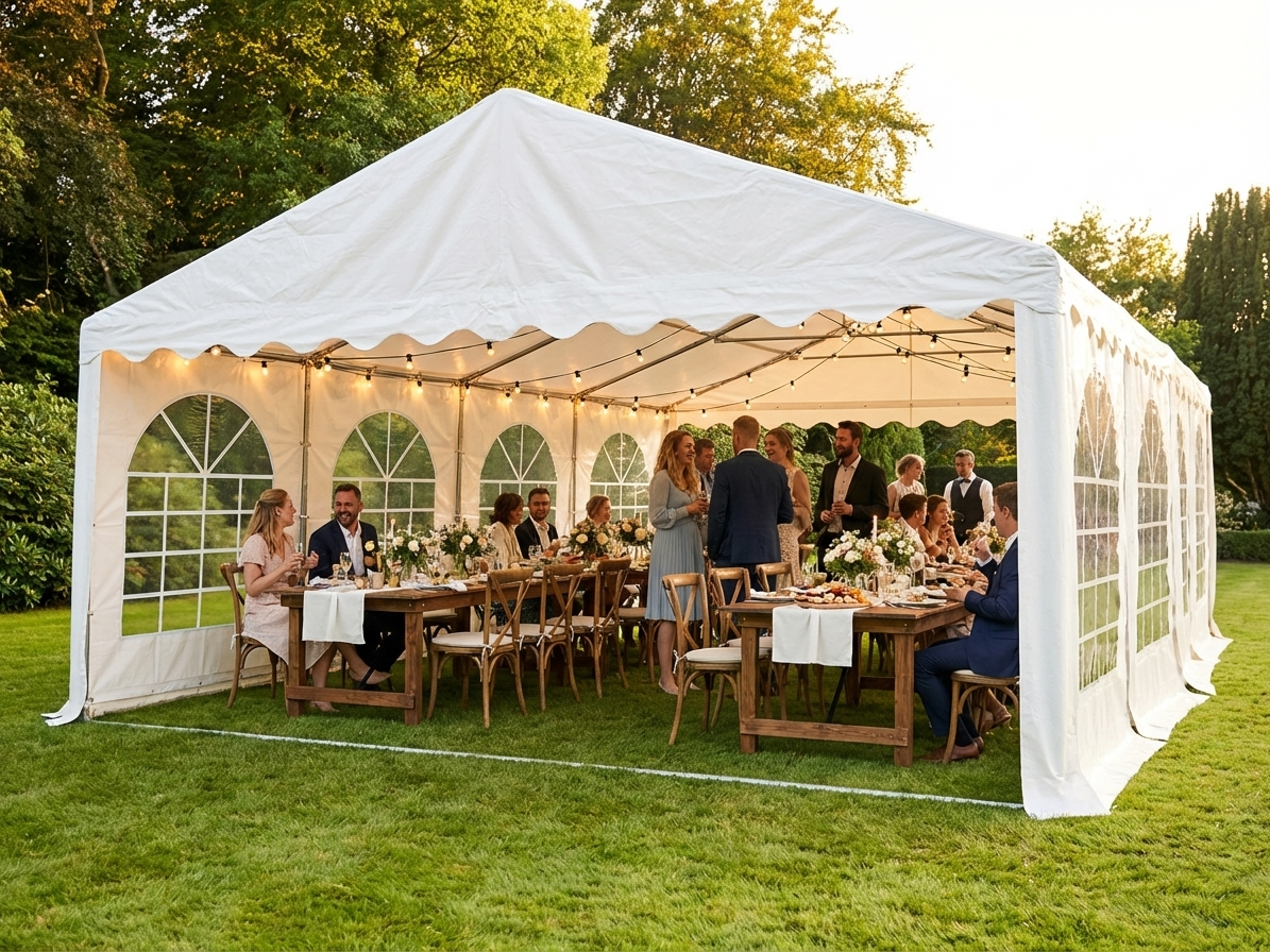4x8m white marquee tent for outdoor events - view 3