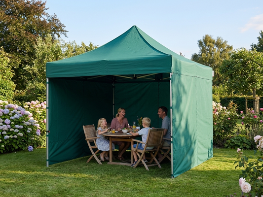 Pop Up Gazebo 3x3 m Green with Aluminium Frame for Outdoor Events