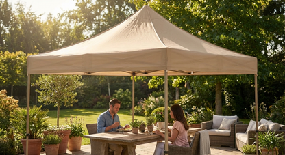 Gazebo roof cover 3x3m latte, outdoor use - product detail