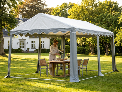 PVC Roof Cover for Marquees 5x6m White/Grey