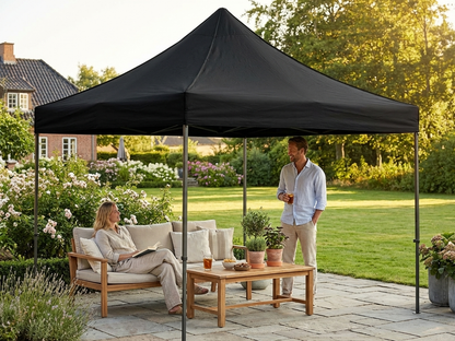 Black gazebo roof cover 2.5x2.5m for outdoor shelters - product detail