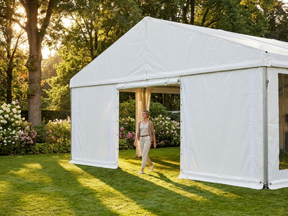 White PVC Endwall 6m for indoor and outdoor use - product detail