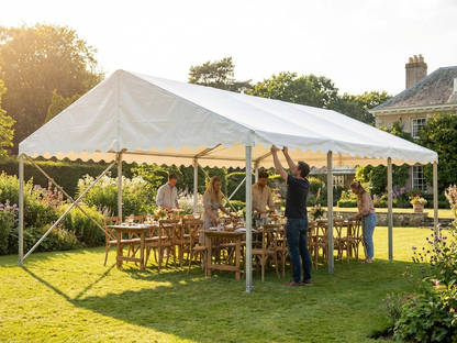 White polyethylene marquee roof cover 3x6m for outdoor events - product detail