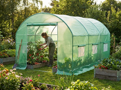 Polytunnel Greenhouse Cover 3x3x2m Green