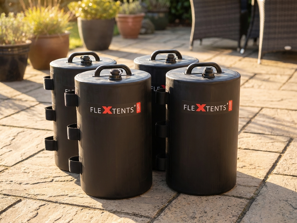 Black 15L water weight bag for pop-up gazebos - product detail