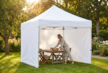 White pop-up gazebo for outdoor events with aluminium frame - product detail