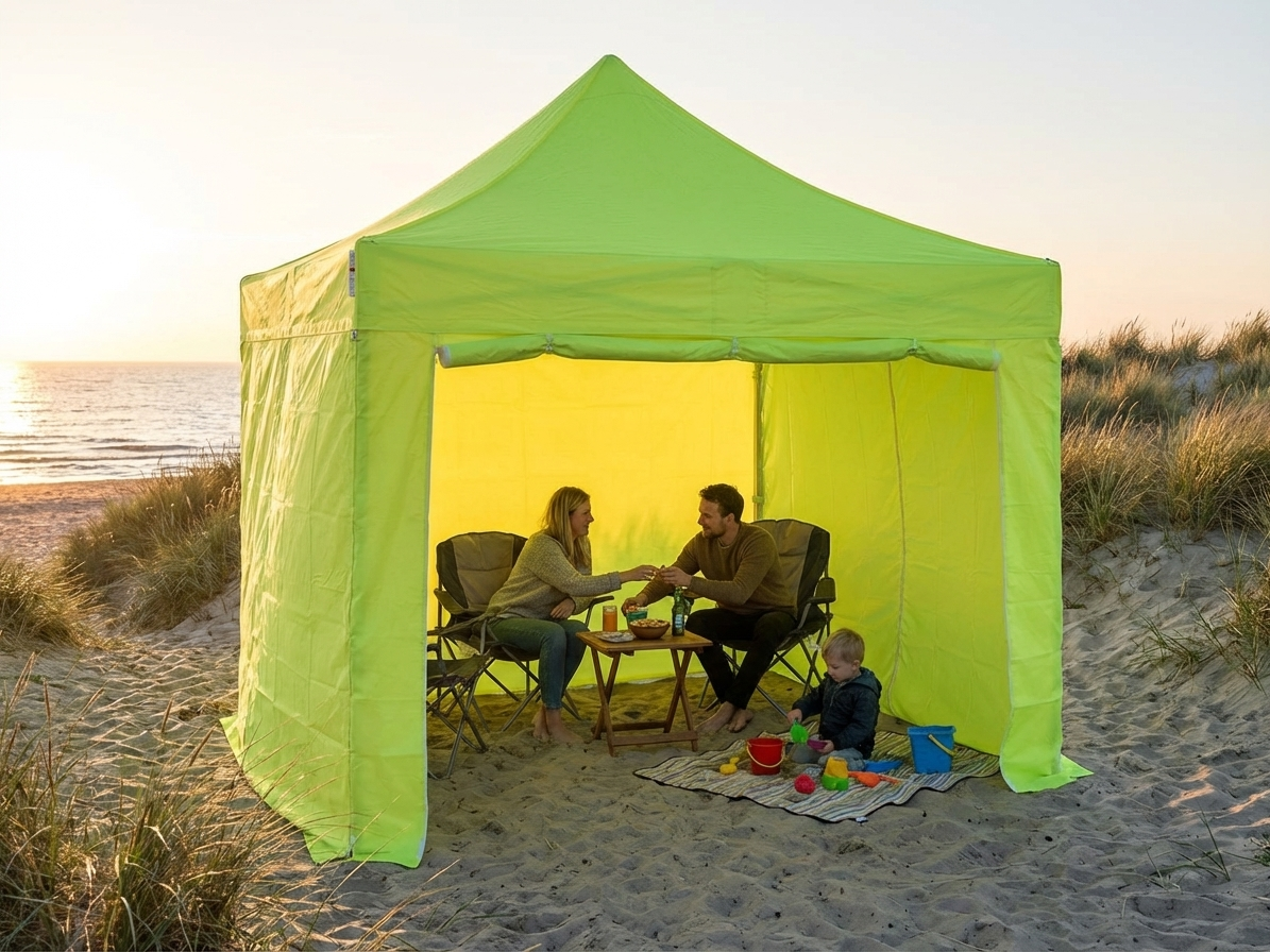Neon Yellow Green Pop Up Gazebo for Outdoor Events - product detail