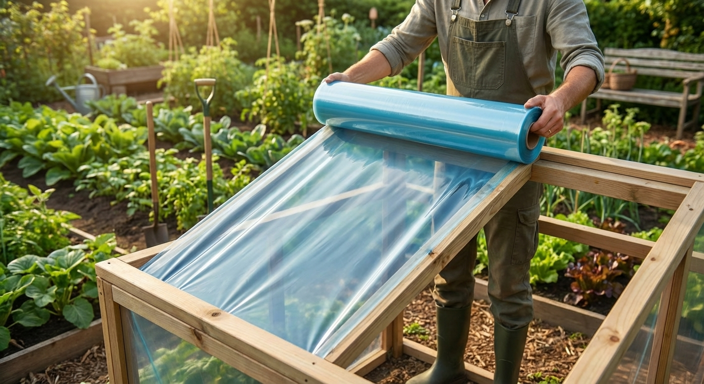 Transparent greenhouse film roll 6x120m for outdoor gardening - view 3