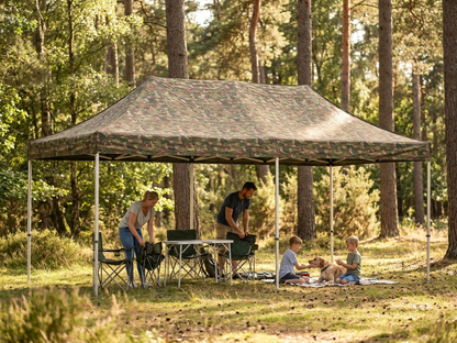 Camouflage pop up gazebo with aluminium frame for outdoor use - view 3