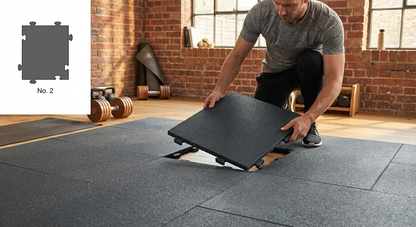 Anthracite flooring corner piece made from recycled PE - view 3