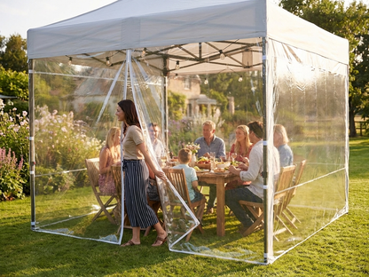 Clear PVC sidewall kit for 4x4 m gazebo