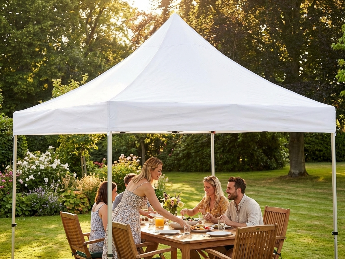 Pop Up Gazebo Roof Cover 3x6 m White for Outdoor Events