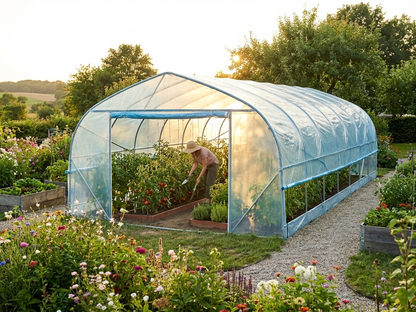 Polytunnel Greenhouse Cover Transparent UV-Resistant - view 3