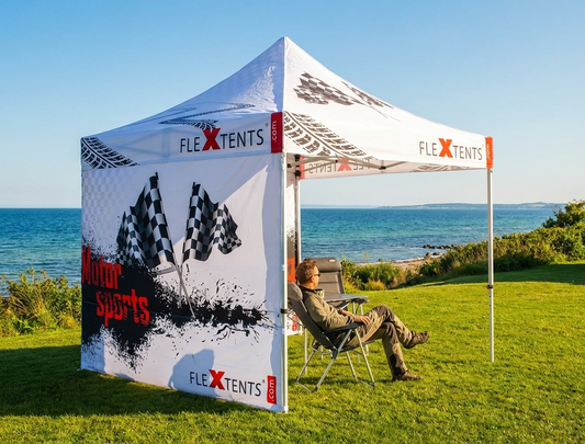 White pop up gazebo with aluminium frame for outdoor events