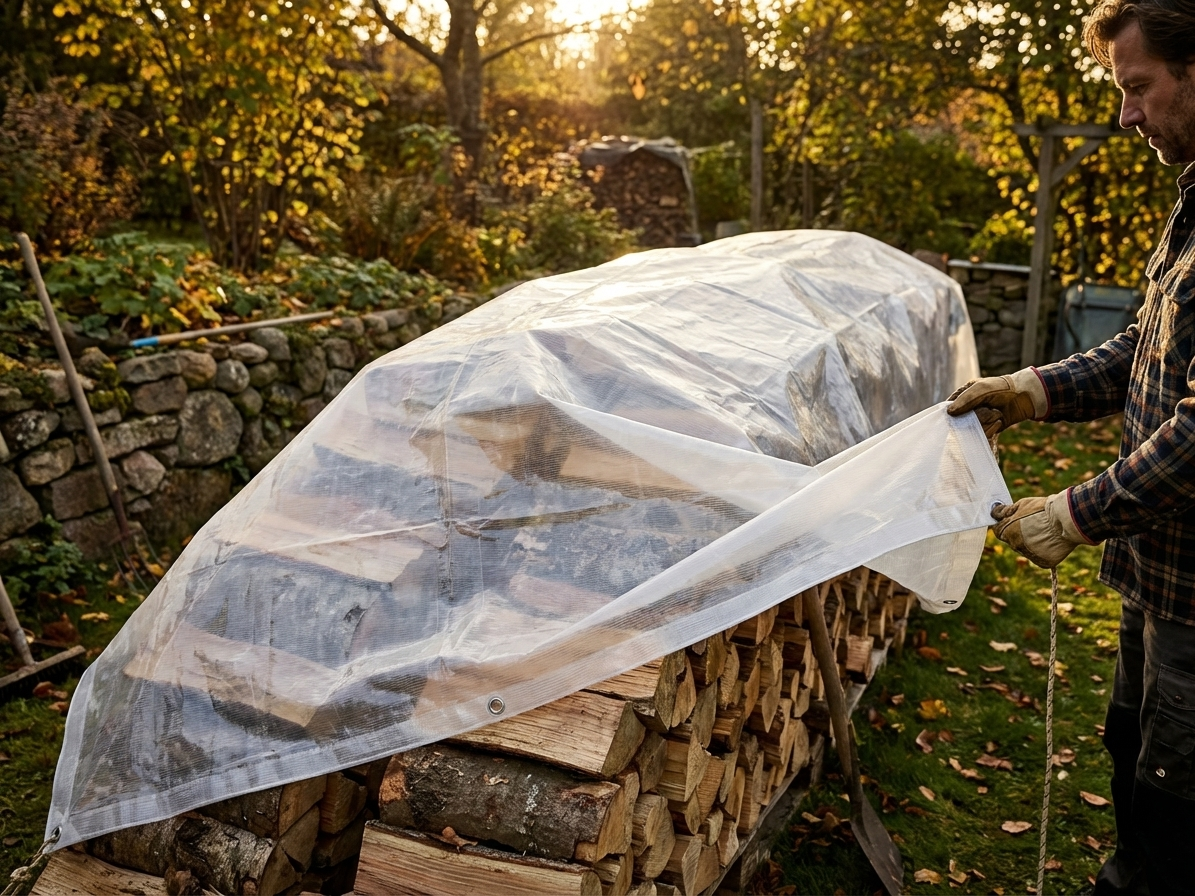 Translucent tarpaulin 5x8m for outdoor cover - view 3