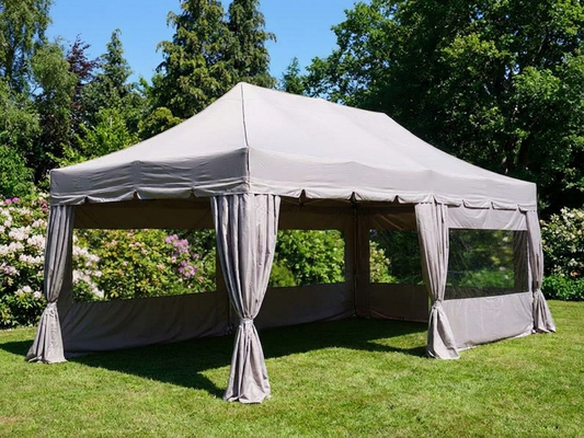 Pop up gazebo in latte colour, 3x6 meters, ideal for outdoor events