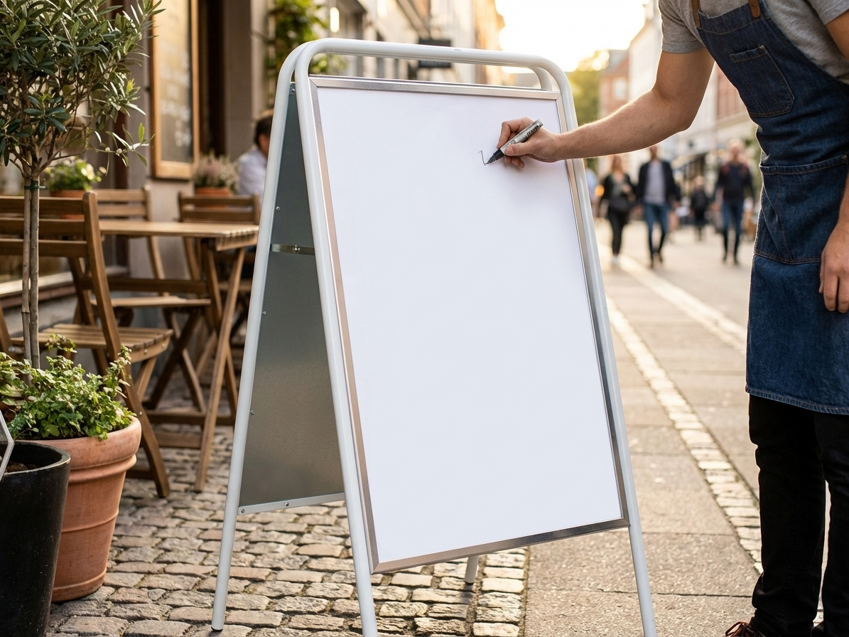 White A-Board 78x126 cm for commercial use - view 3