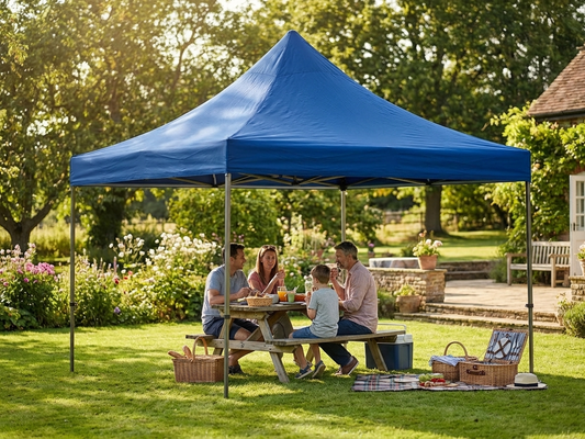 Blue pop up gazebo roof cover 4x6m for outdoor events