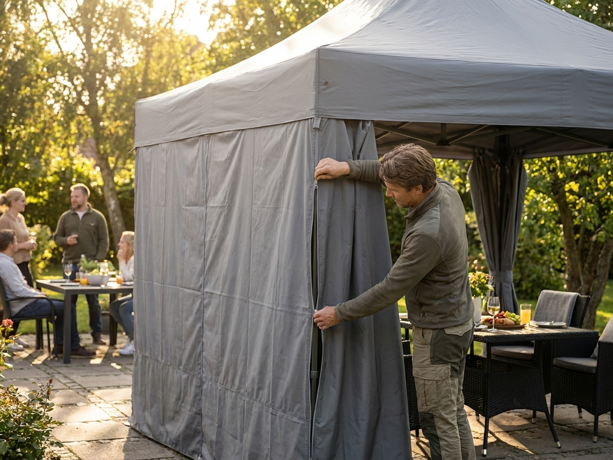 Infill joint panels for grey gazebo accessory - view 3
