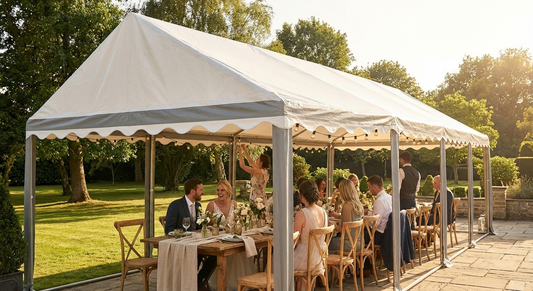PVC Roof Cover for Marquee, 5x10m in White/Grey