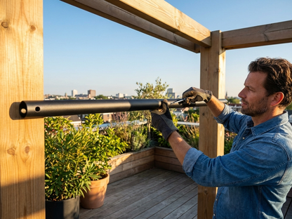 Galvanised steel roof tube Ø50 mm for construction - view 3