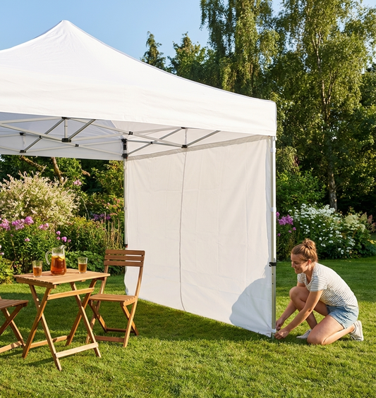 White sidewall for FleXtents 2x2m, event use