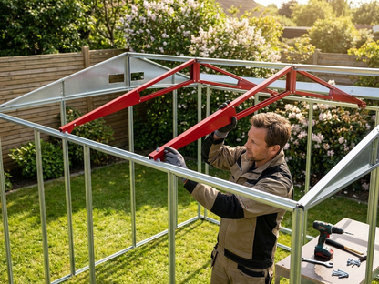 Steel reinforcement rafters for ProShed®, silver colour - product detail