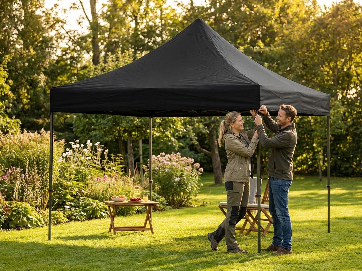 Black gazebo roof cover 2.5x2.5m for outdoor shelters - view 3
