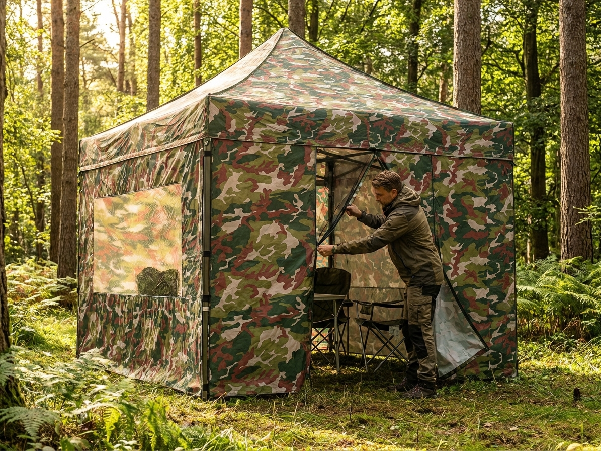 Camouflage pop up gazebo sidewall kit 3x3m