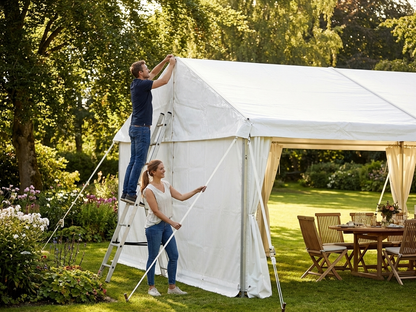PVC roof cover end section 6x4m white for outdoor events - view 3