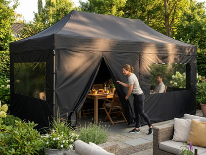Black 3x6m Sidewall Kit for Gazebos