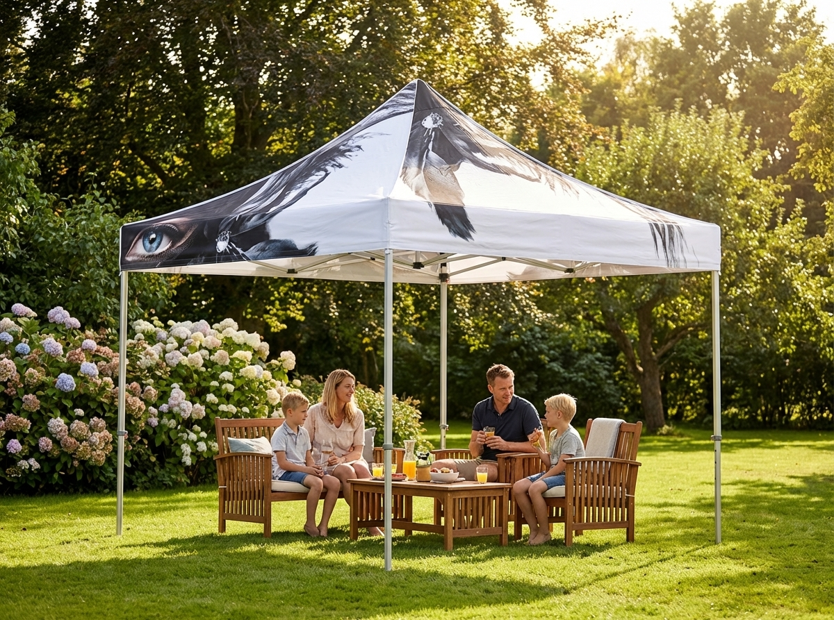 White pop up gazebo 3x3m with aluminium frame