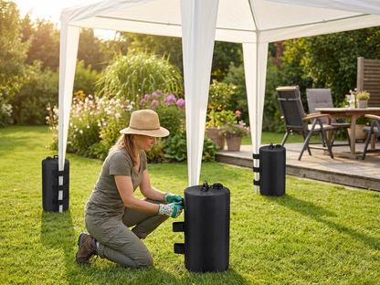 Black 15L water weight bag for pop-up gazebos - view 3