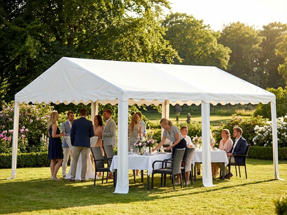 White PVC marquee roof cover 6x6 m for outdoor use - view 3