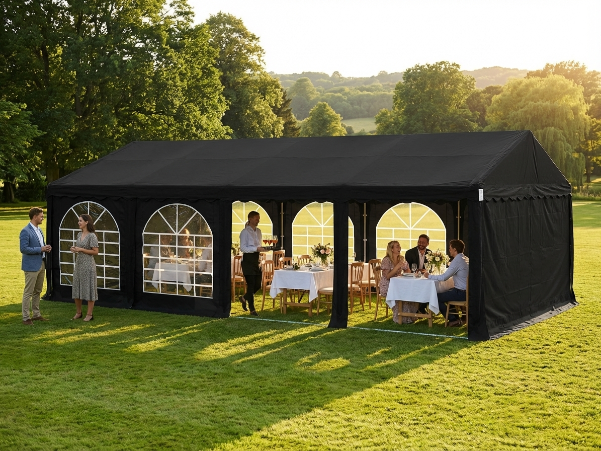Black Marquee Tent 5x8 m for Outdoor Use - view 3