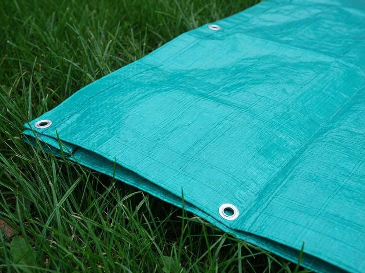 Green tarpaulin 5x8 metres, outdoor cover