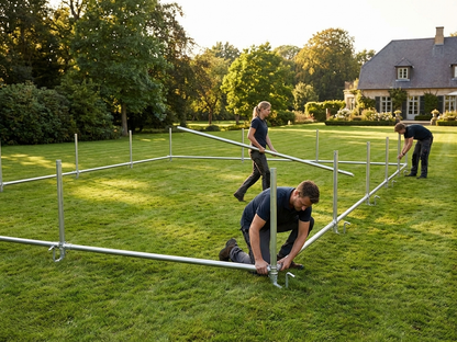 Marquee Ground Bar Frame in Galvanised Steel for Outdoor Events - view 3