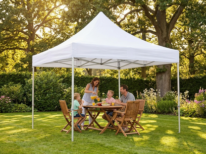 White pop-up gazebo 5x5 m with aluminium frame for outdoor events - view 3