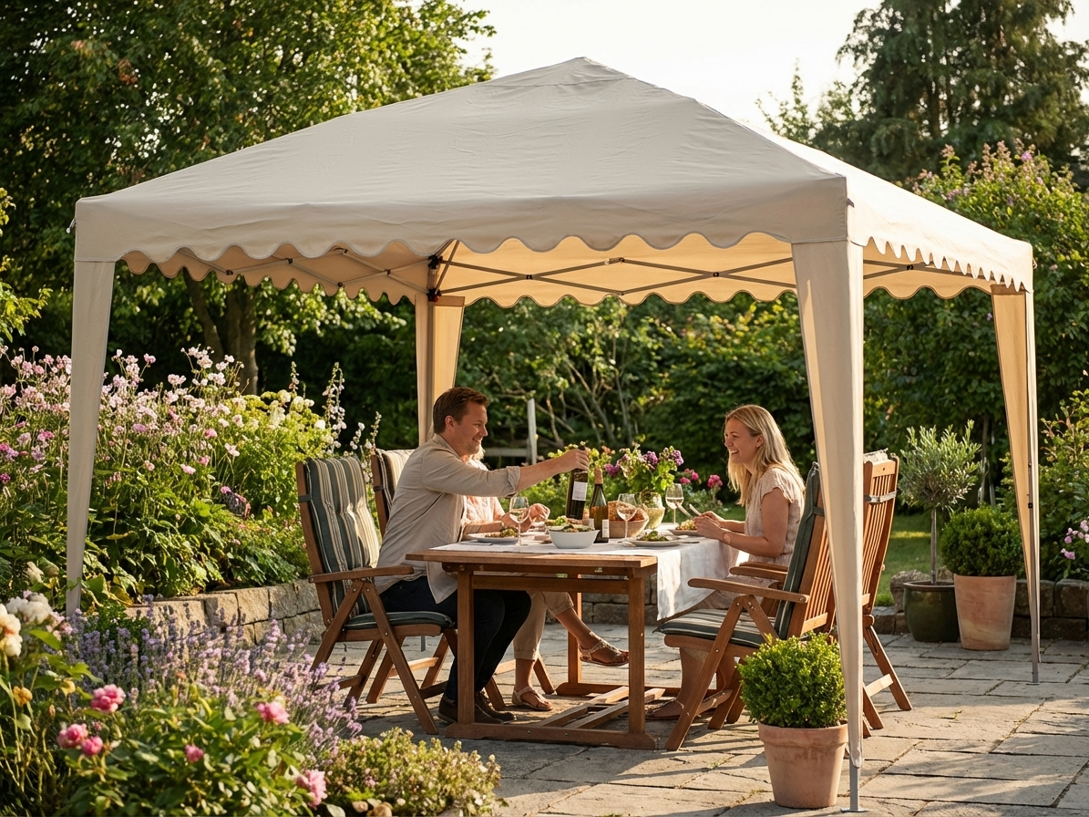 Marquee Roof Cover 4x4m Sand PVC/Polyester - product detail