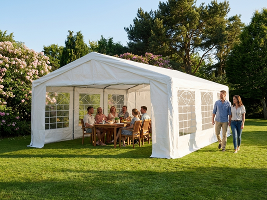 White marquee tent 5x8m for outdoor events - product detail