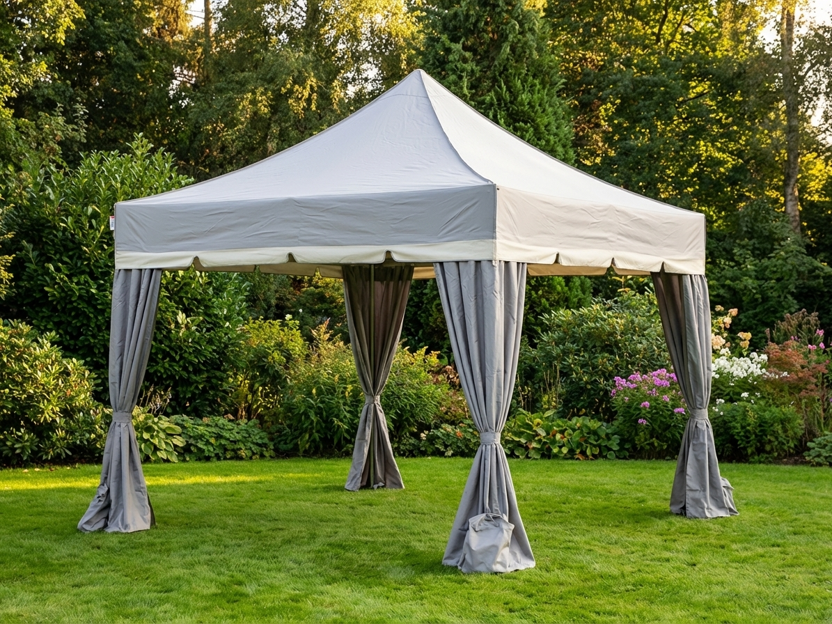 Pop up gazebo 4x4 m Latte with aluminium frame for outdoor use - product detail
