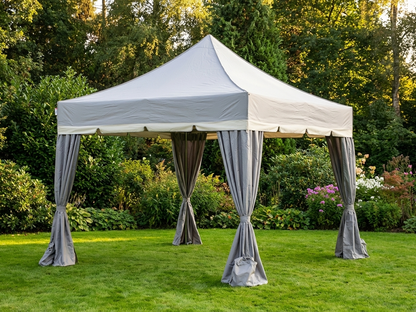 Pop up gazebo 4x4 m Latte with aluminium frame for outdoor use - product detail