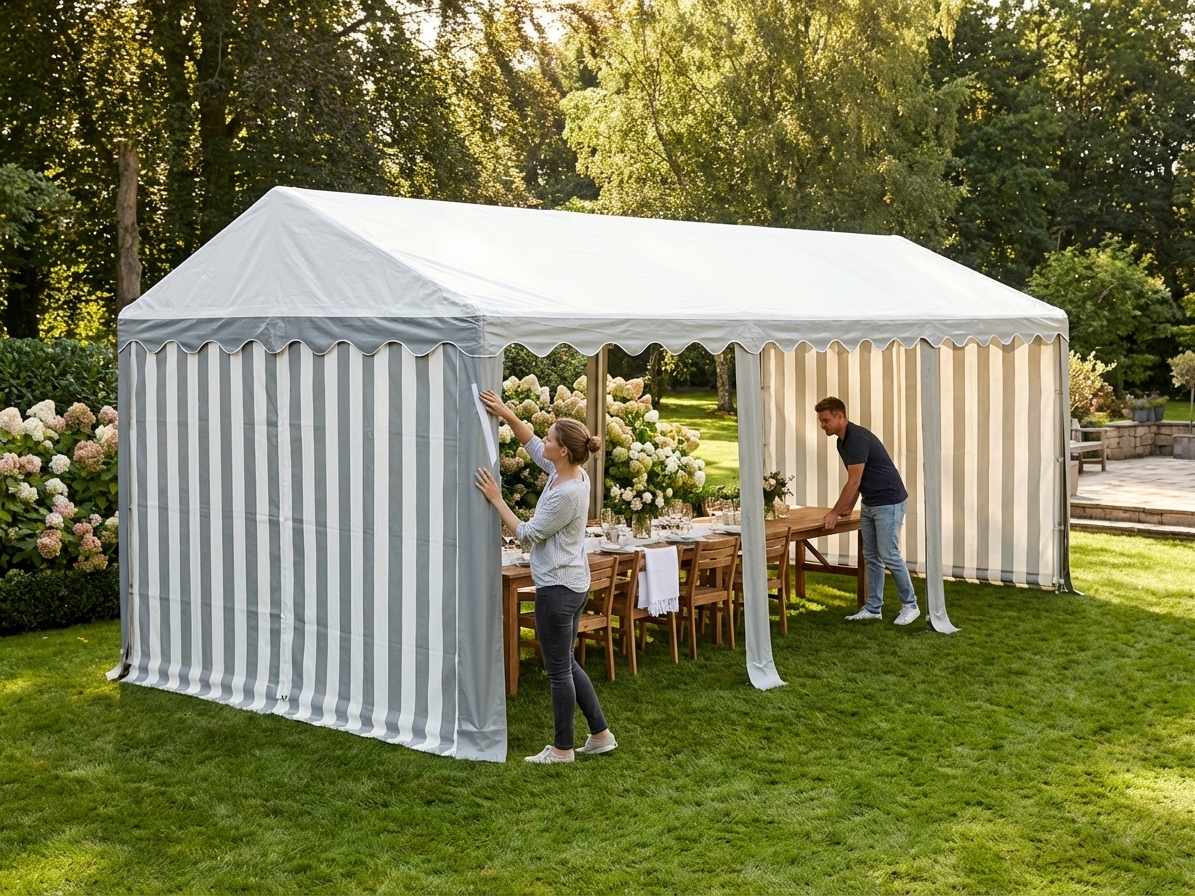 White/Grey Roof Cover for 4x10m Marquee
