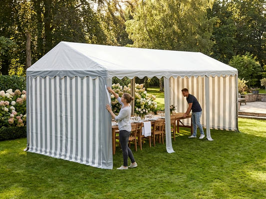 White/Grey Roof Cover for 4x10m Marquee